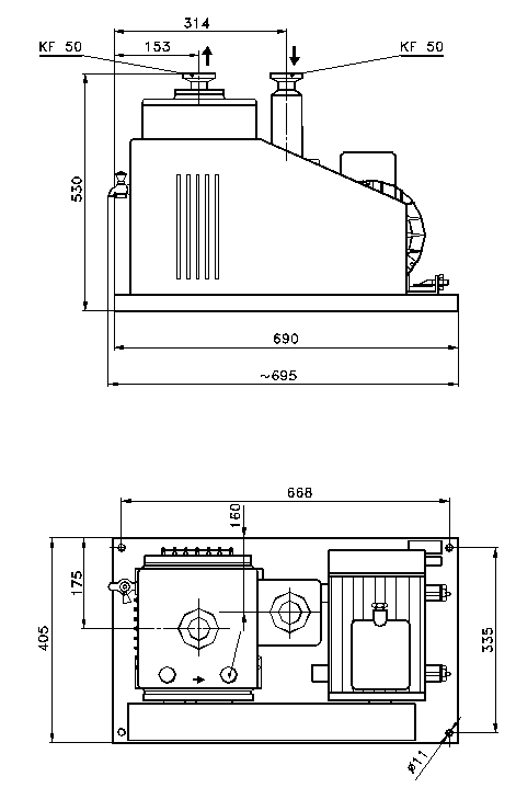 Vývěva RV 100/1-KF